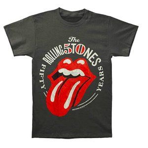Rolling Stones 50 Years Retro Graphic T-Shirt